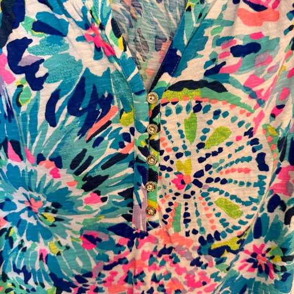 Lilly Pulitzer Essie Top in dive in 45755 - Picture 6 of 13